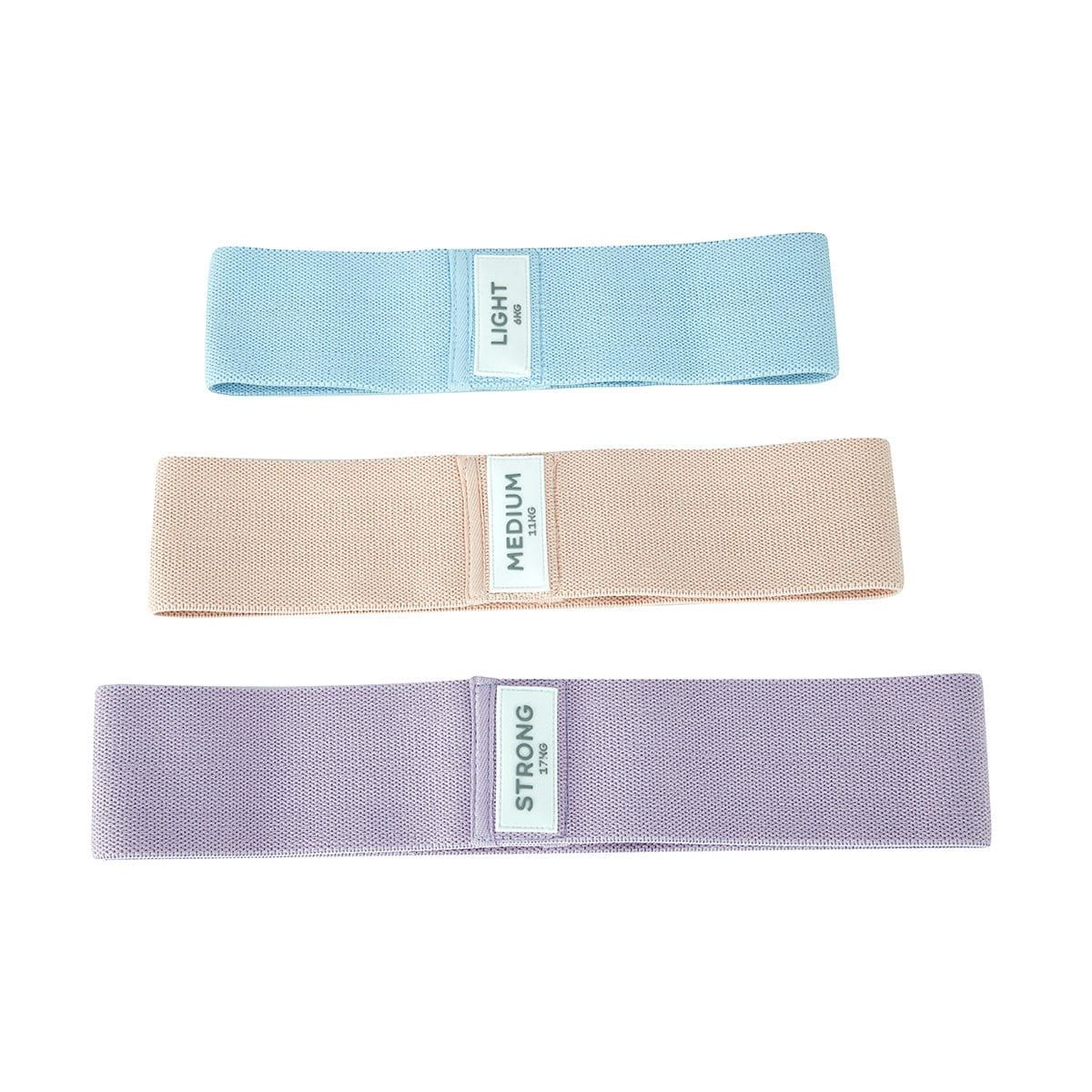 3 Pack Fabric Stretch Bands