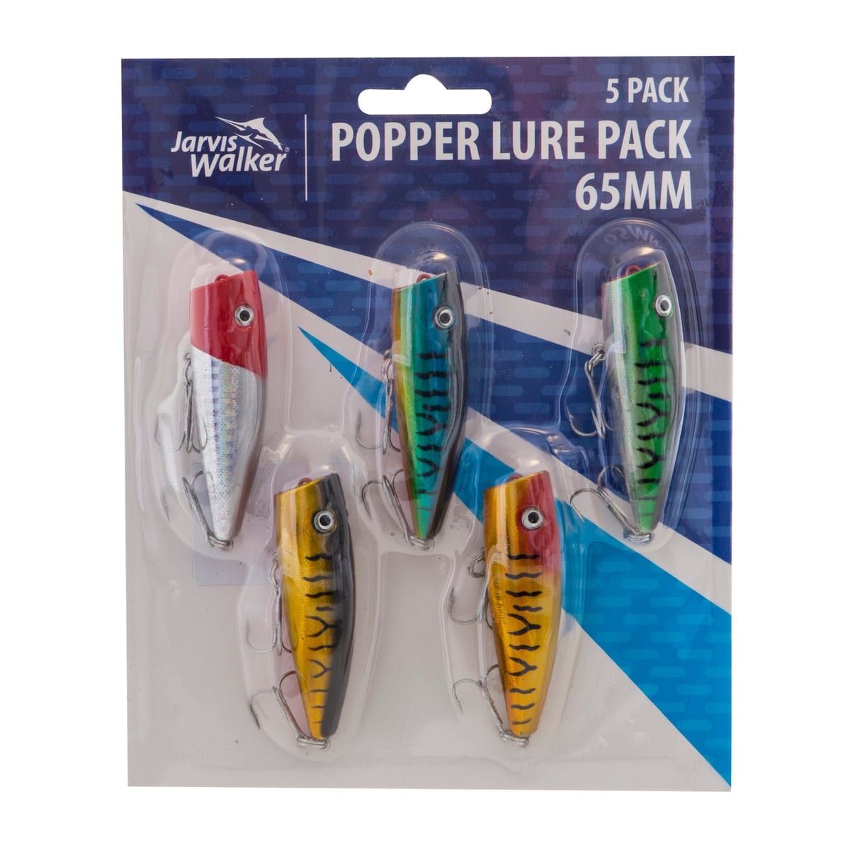 Jarvis Walker 65mm Popper Lures - Assorted