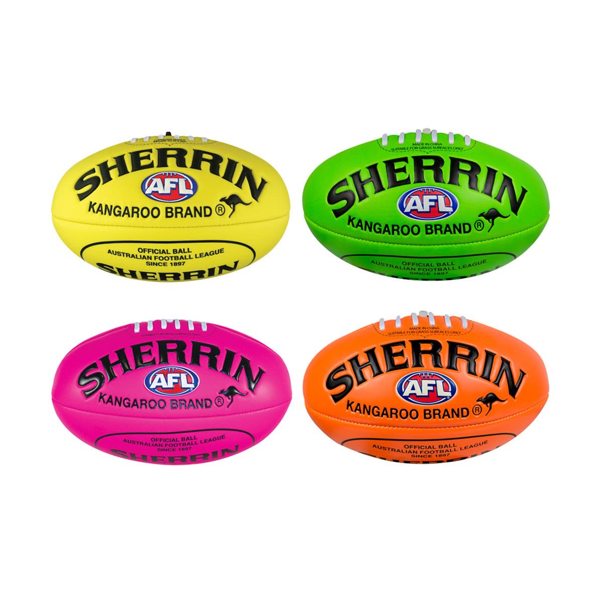 Sherrin AFL Super Soft Football - Size 1, Assorted