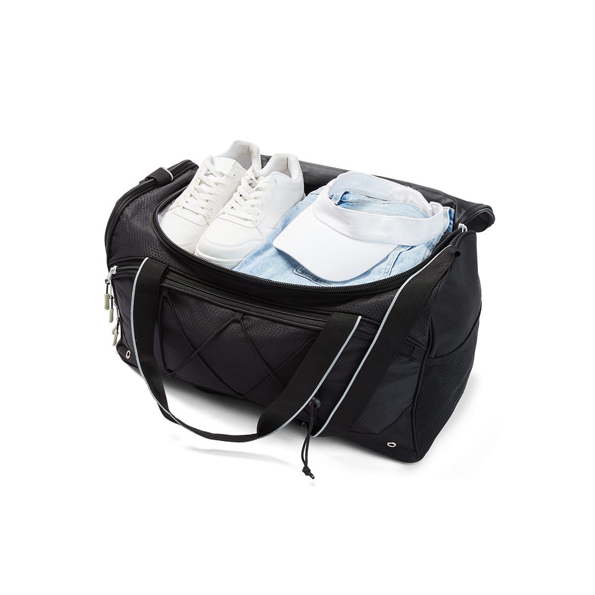 40L Duffle Bag with Bungee Cord - Black