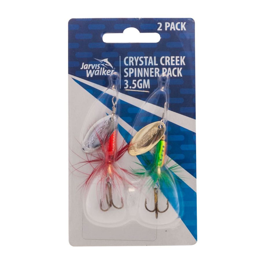 Jarvis Walker Crystal Creek Spinners - 3.5gm, Set of 2