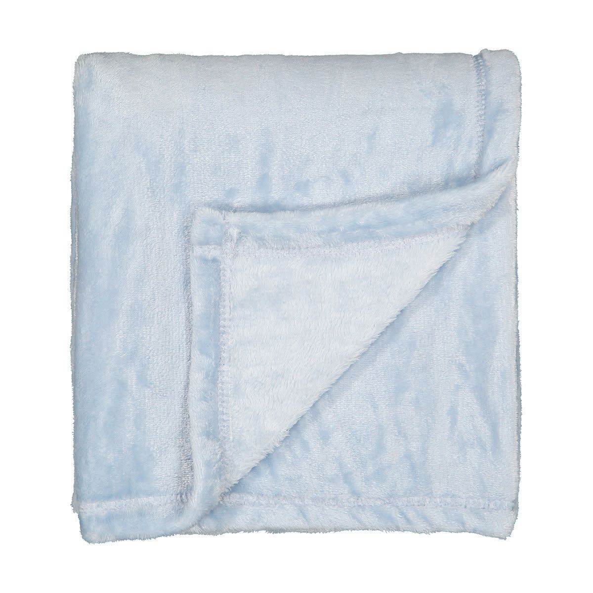 Coral Fleece Throw - Blue