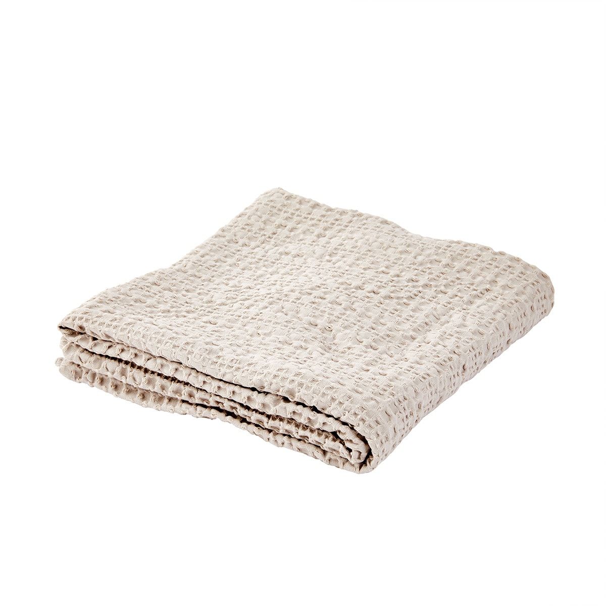 Waffle Cotton Blanket - Grey