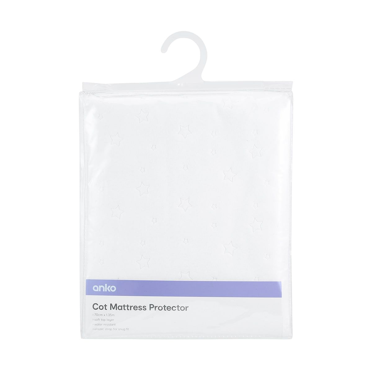 Cot Mattress Protector - White