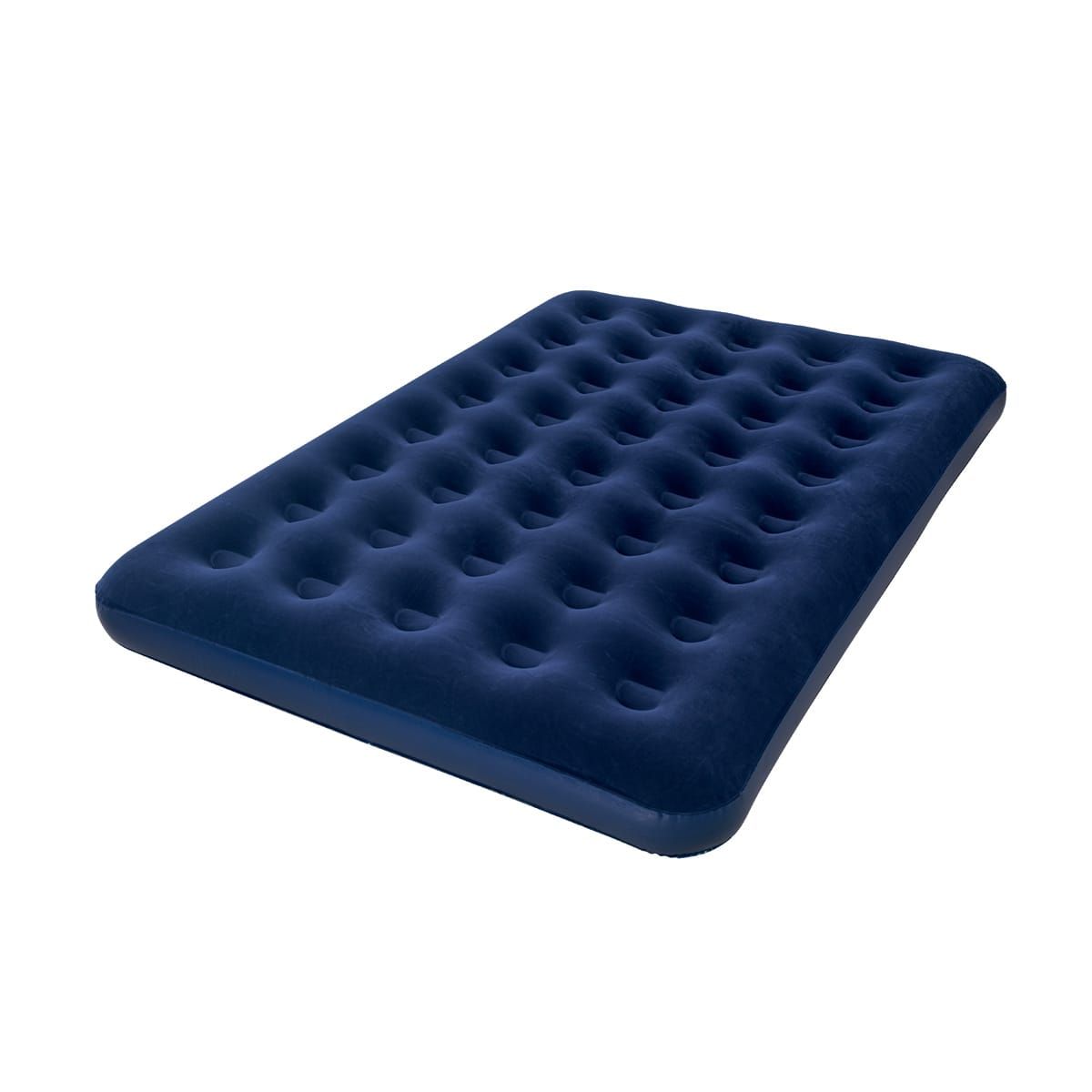 Flocked Air Mattress - Navy, Double Bed