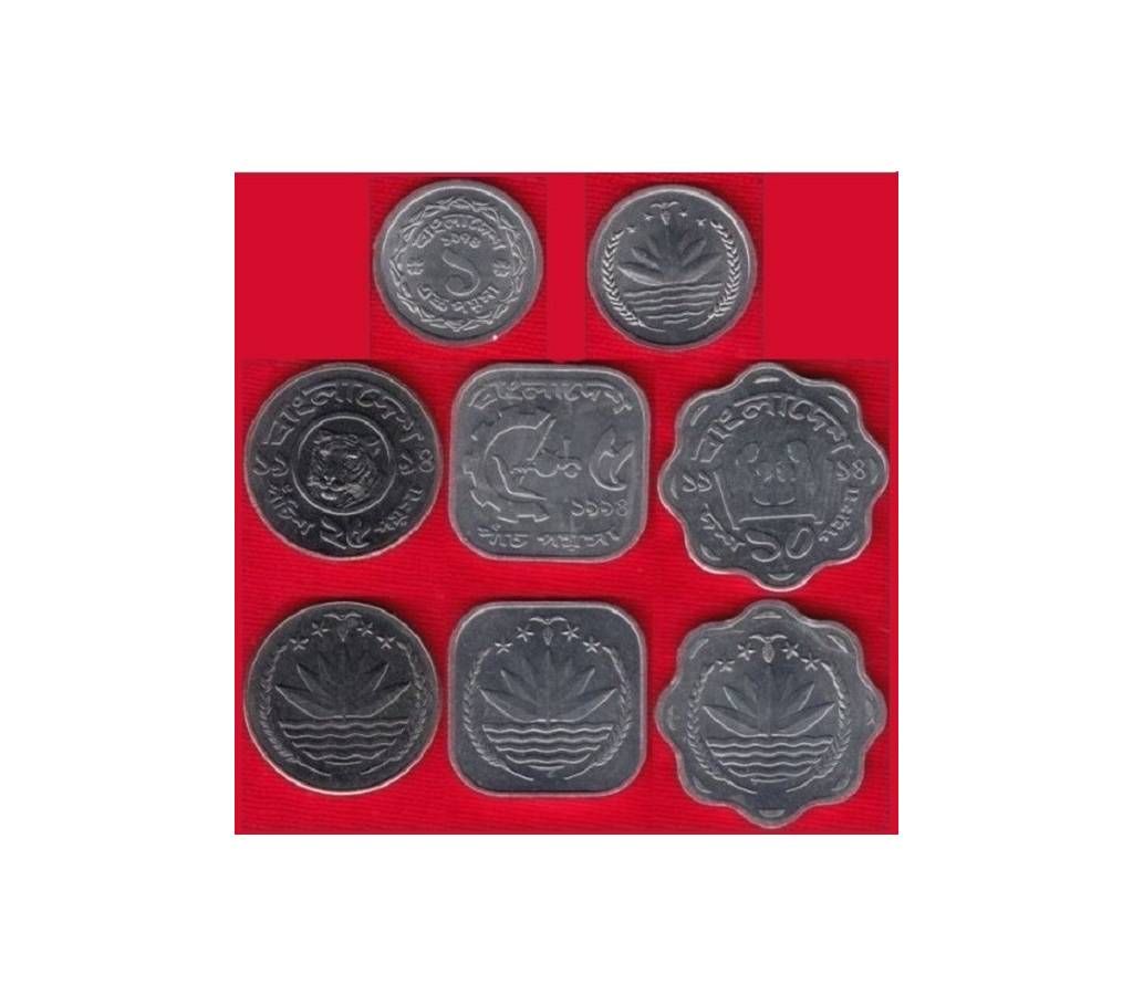 BD Rare Coin Set 1+5+10+25 Poisa Lot of 4