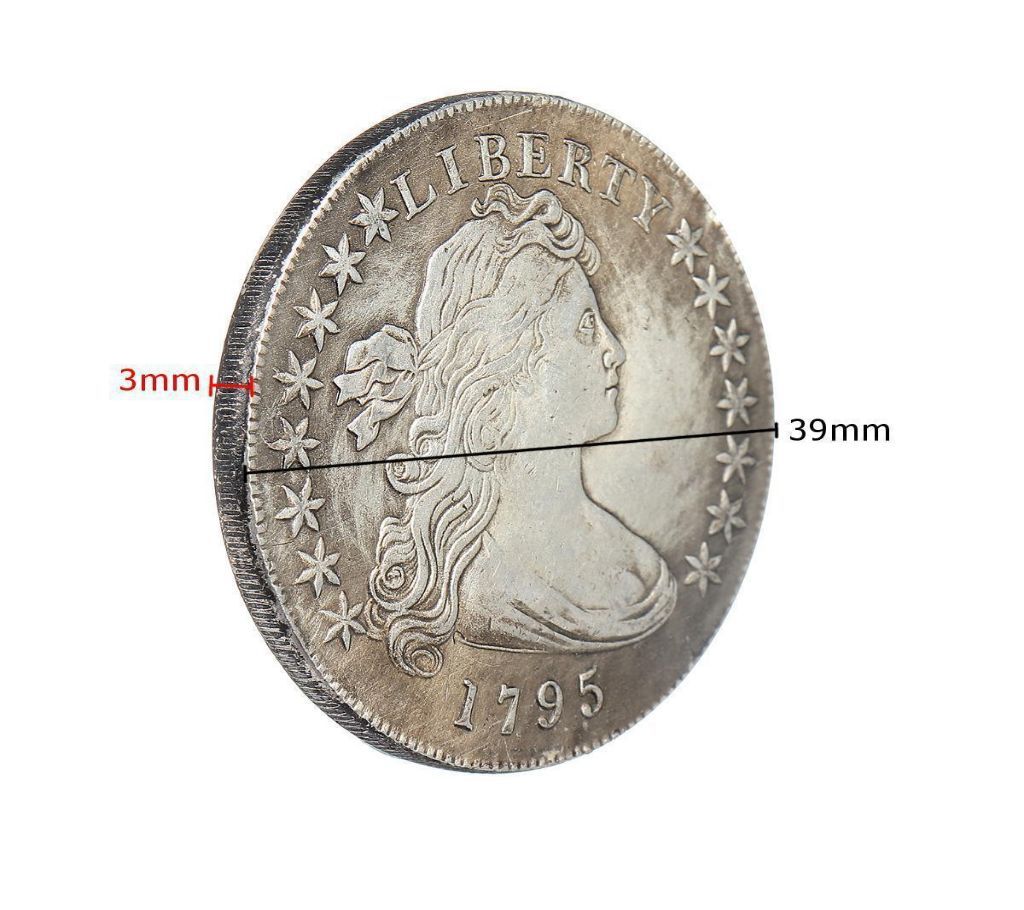 Flowing Hair Half Dollar Coin United States Of Liberty American Coins USA 1795