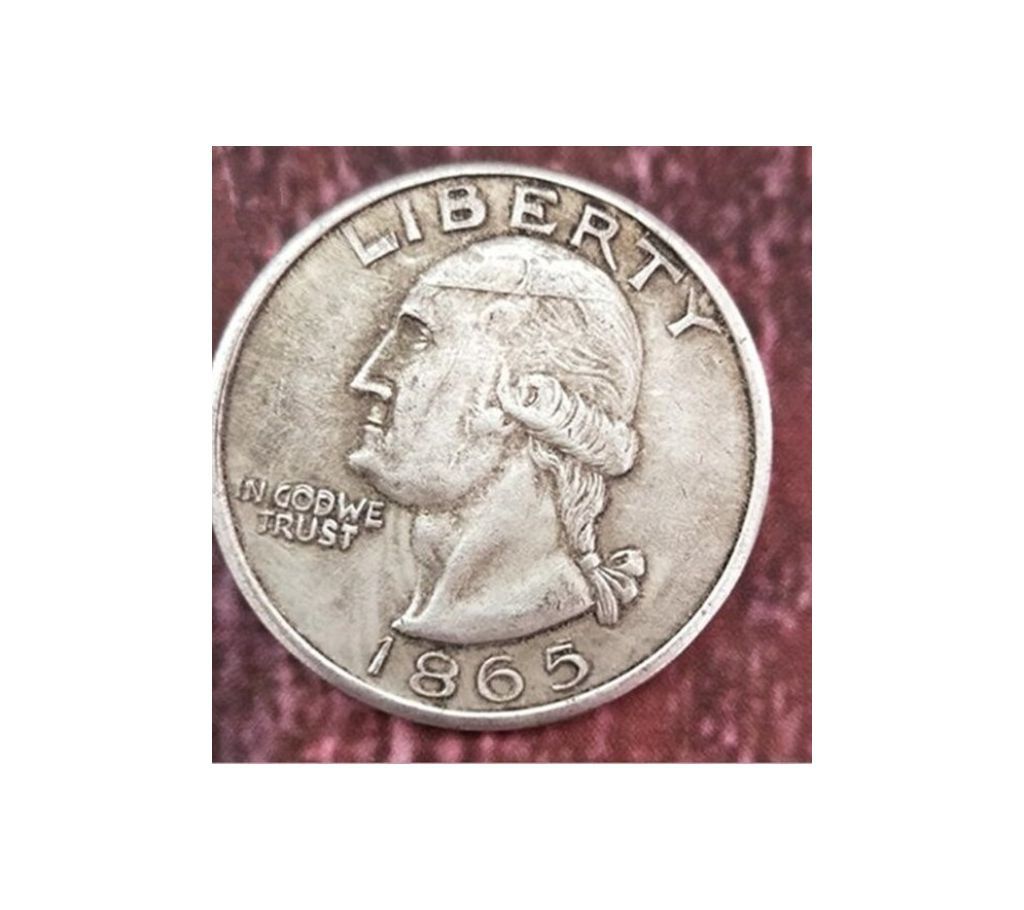 Green Cat Retro 1865 Washington Commemorative Coin