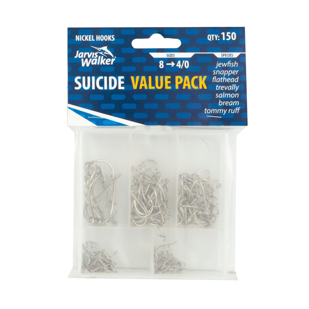 Jarvis Walker Assorted Nickel Hooks