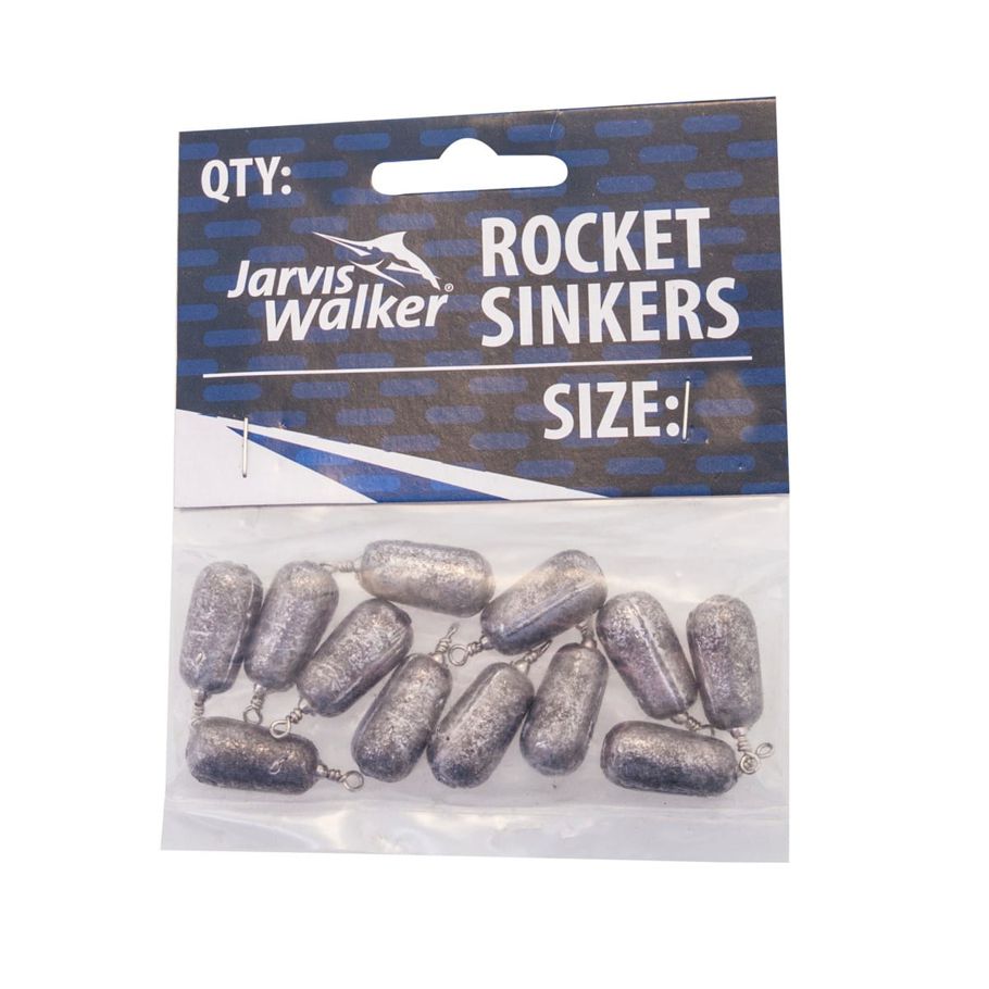 Jarvis Walker 14g Rocket Sinkers - Size 0, Pack of 12