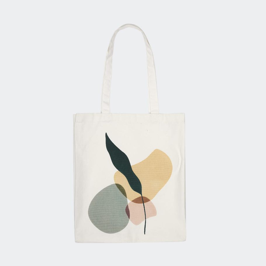Abstract Canvas Shopper Bag