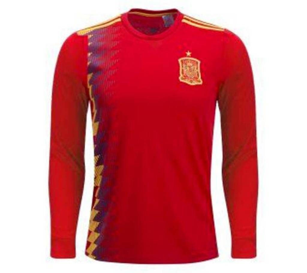 2018 World Cup Spain Full Sleeve Home Jersey (Copy)