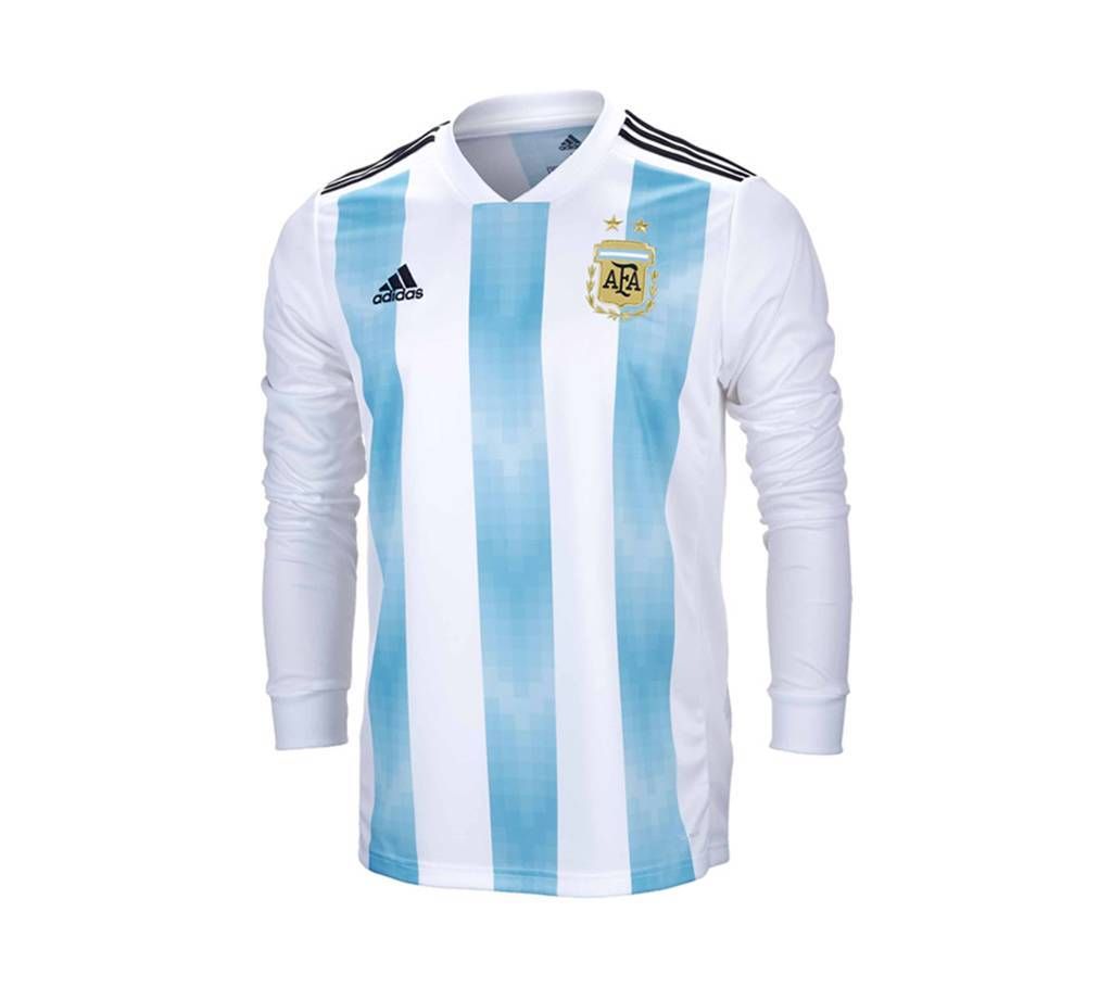 2018 World Cup Argentina Jersey - Full Sleeve-Copy