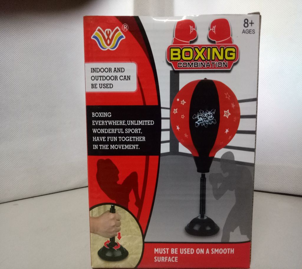 Table Boxing Punching Ball Bag With Stand Heavy Duty Suction Stress Relief Freestanding Reflex Bag Kit For Everyone