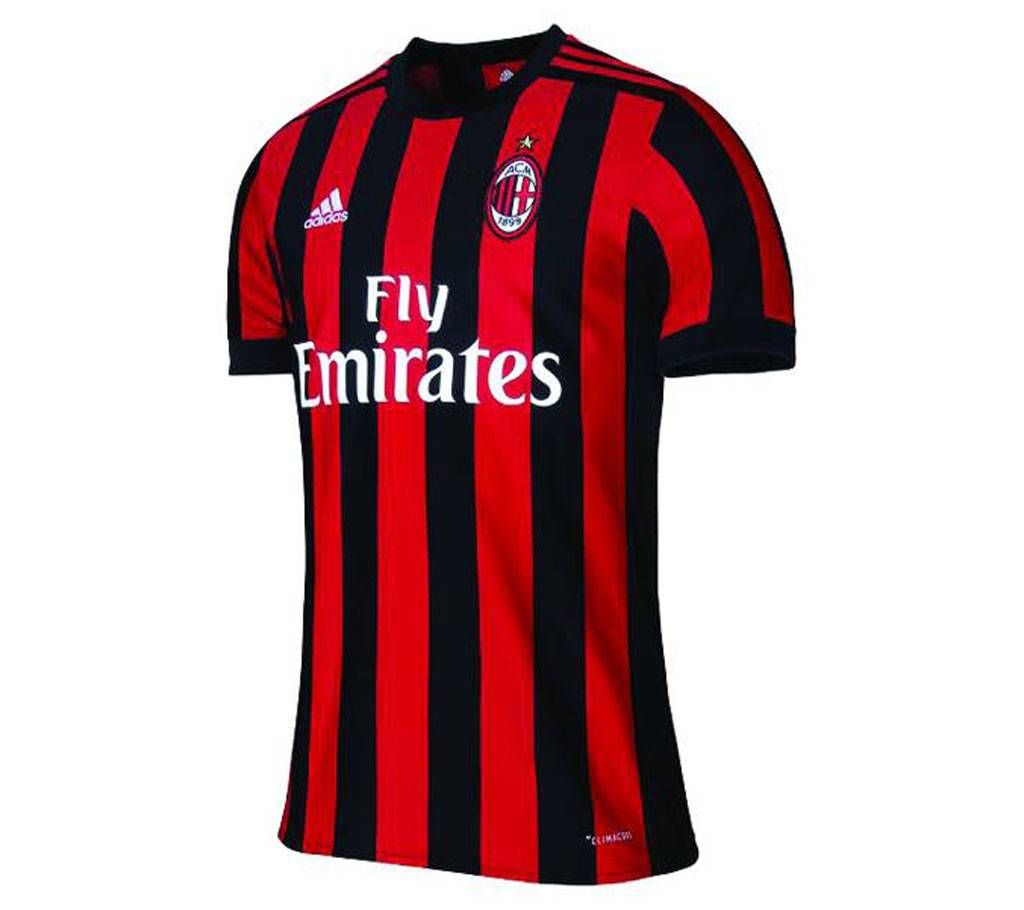 AC Milan Home 2017-18 Half Sleeve Jersey