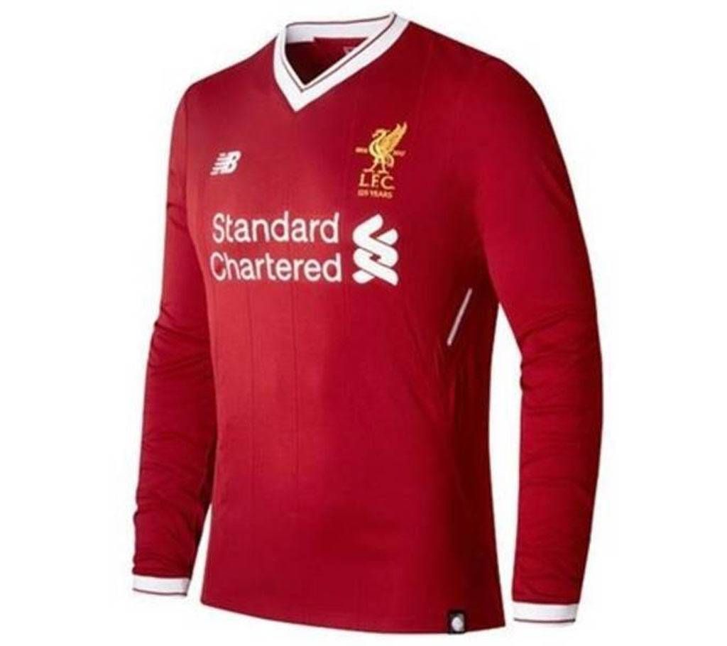 2017-18 Liverpool Home Full Sleeve Jersey