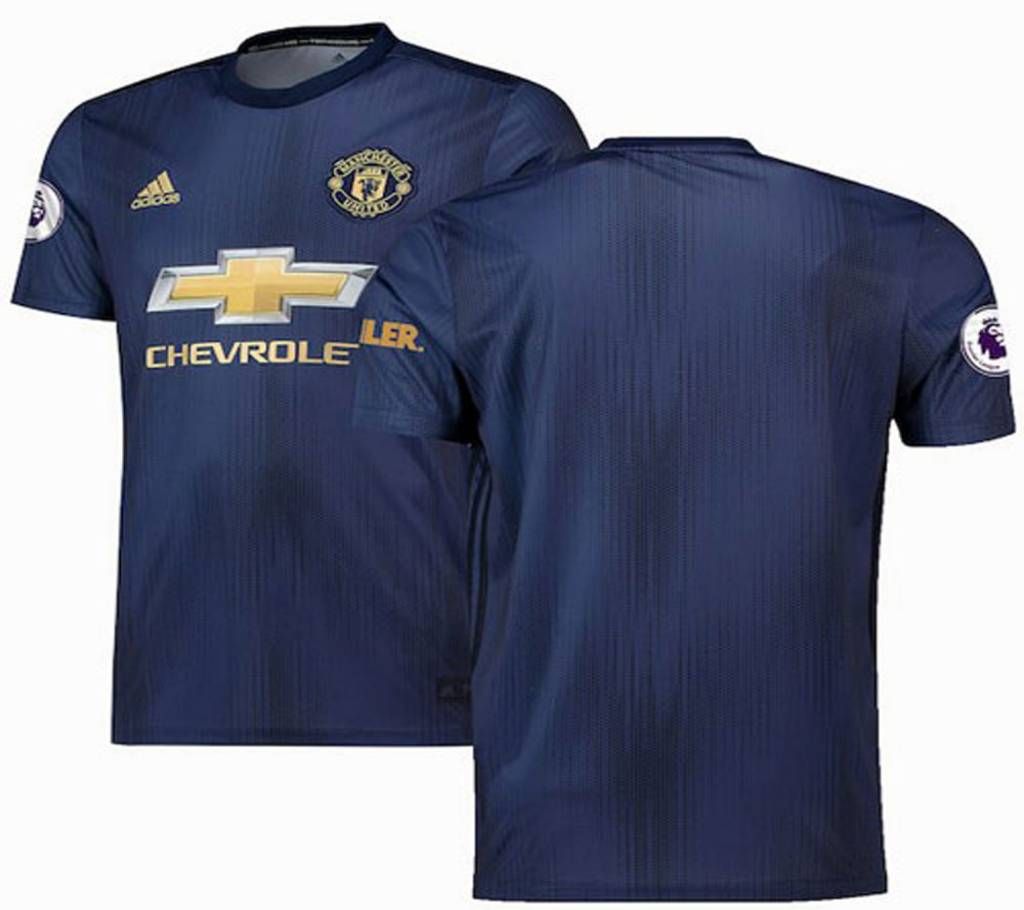 2018-19 Manchester United Third Half Sleeve Jersey (Copy)