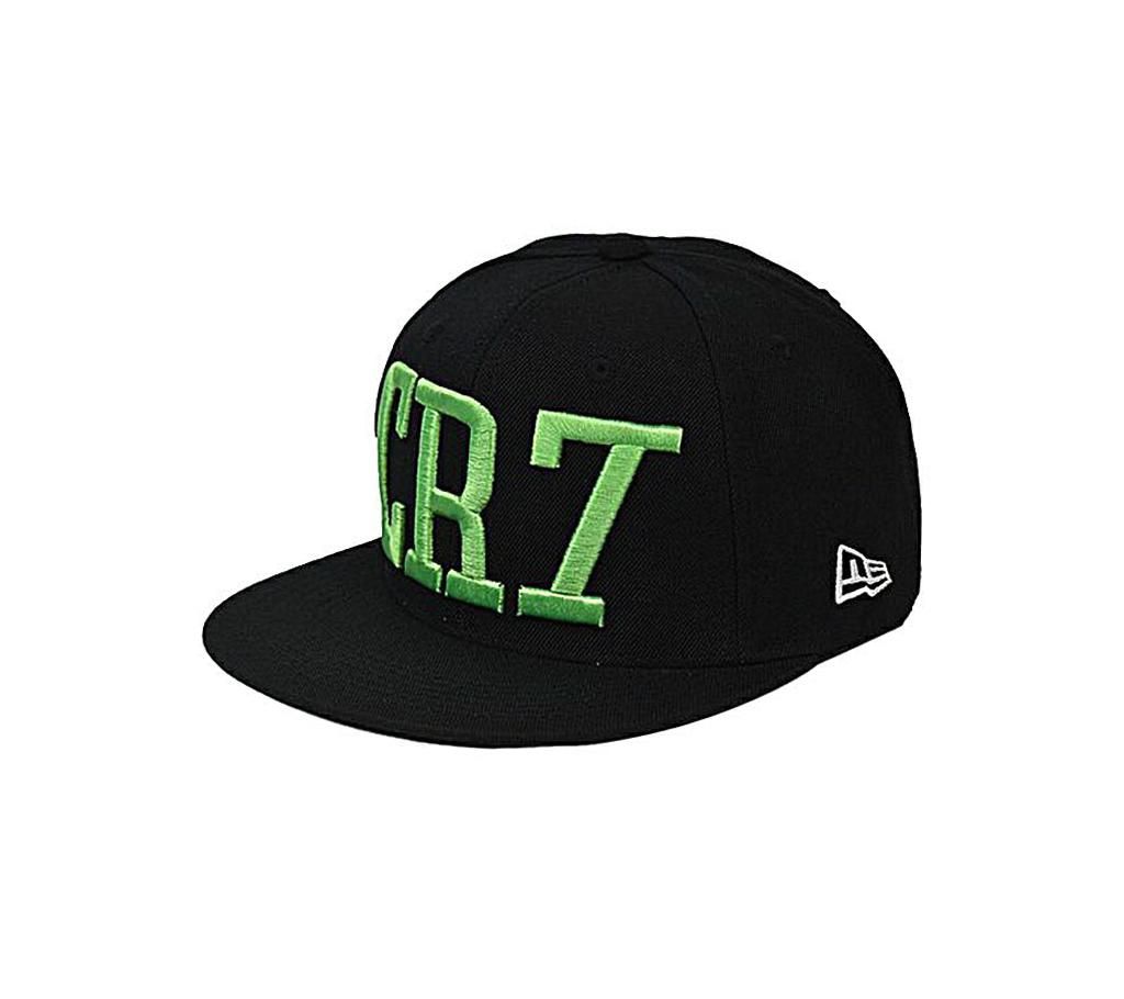 Black And Green CR7 Cap For Men