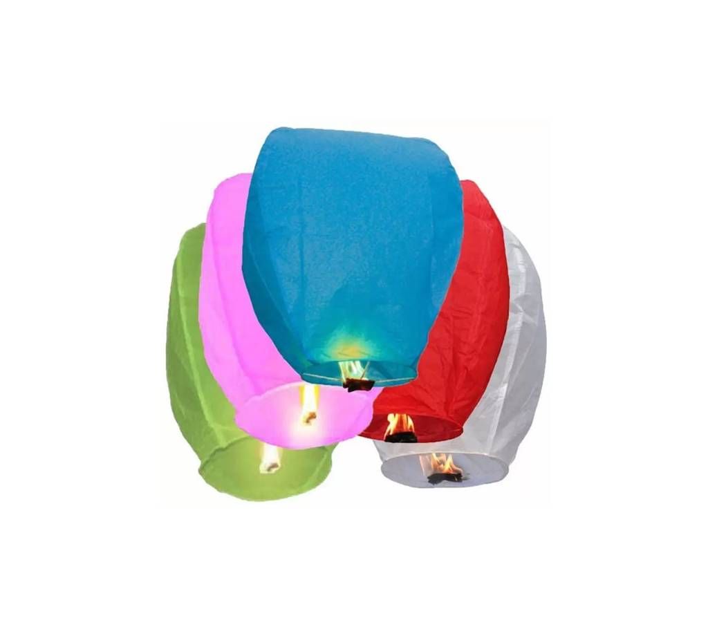 Multicolor Paper Sky Lanterns lamps fanush (5 Pcs in 1 Pack)