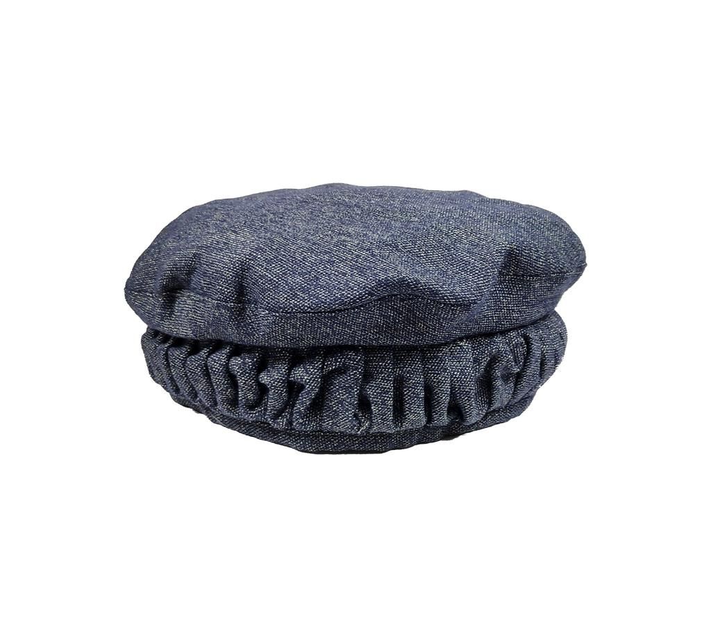 Black And White Cotton Kashmiri Pakol Cap
