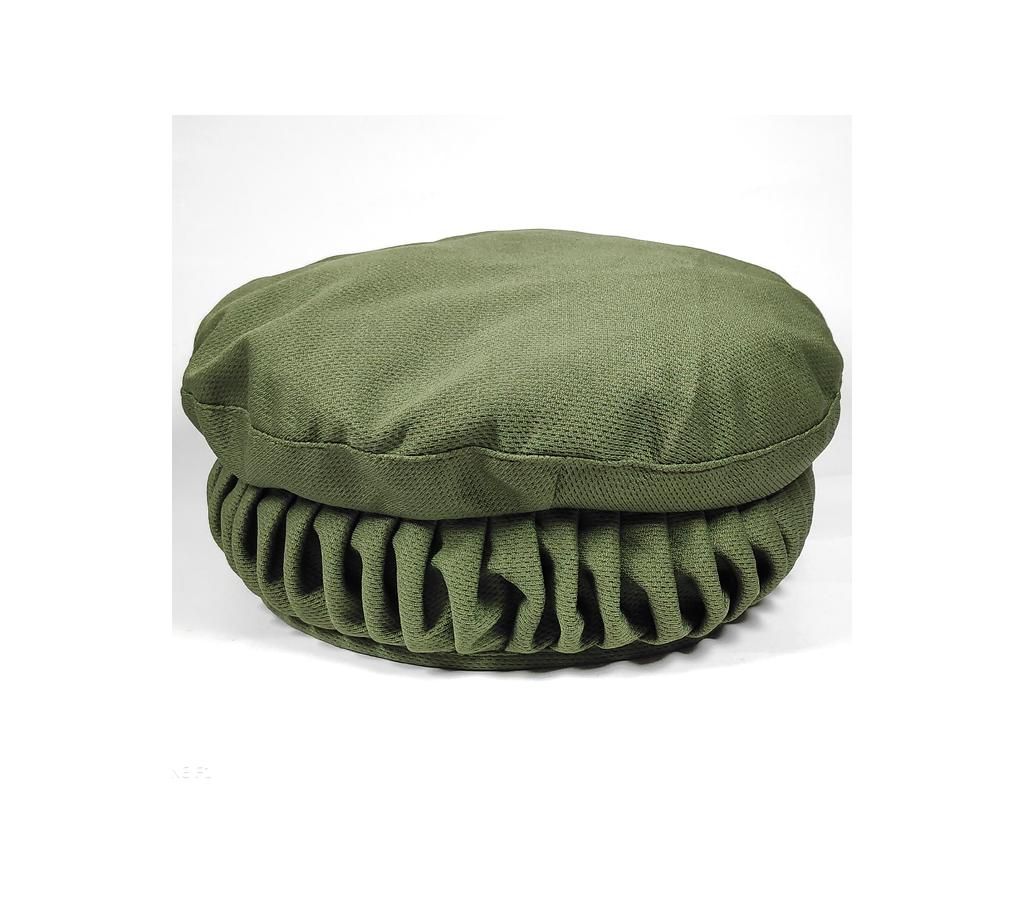 Olive Cotton Kashmiri Pakol Cap For Men