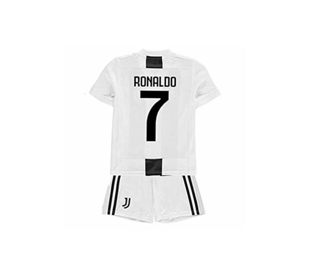 2018 - 19 Juventus Home Ronaldo #7 Kids Jersey