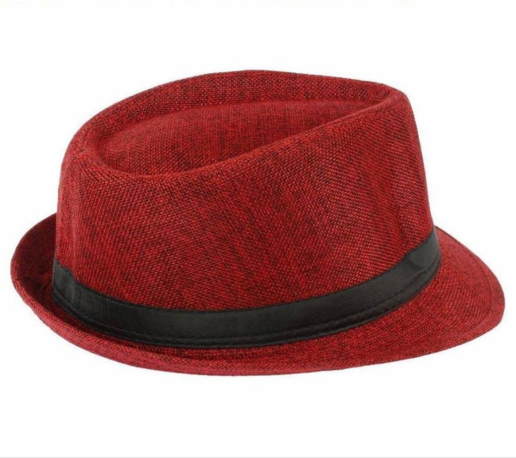 Cotton Hat For Men-Red