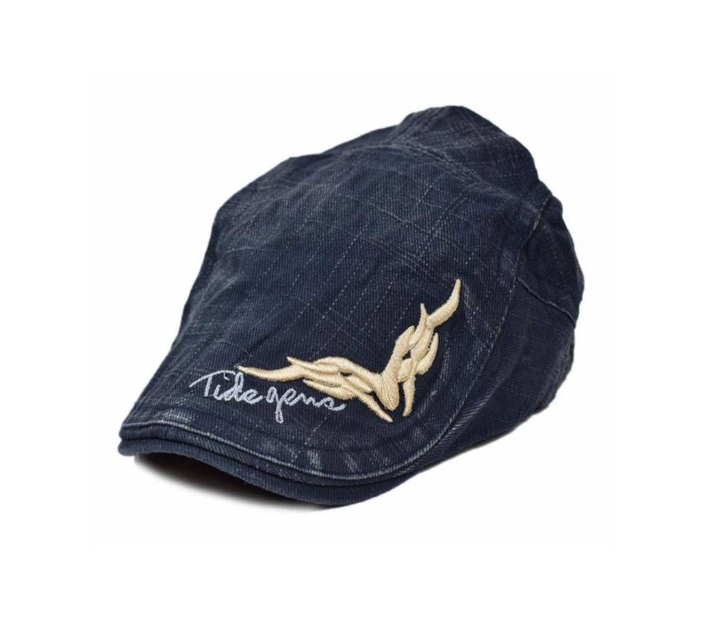 Stylist Navy Blue Denim Golf Cap