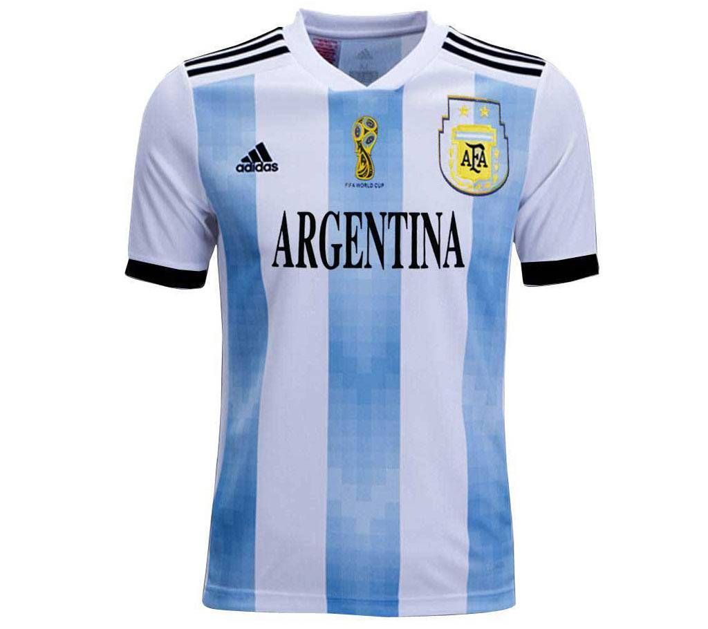 World Cup 2018 Argentina Half Sleeve Home Jersey (Copy)