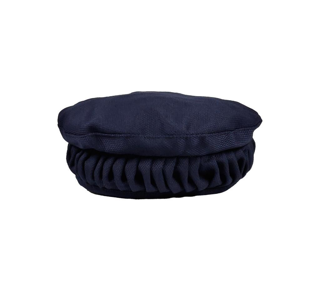 Navy Blue Cotton Kashmiri Pakol Cap