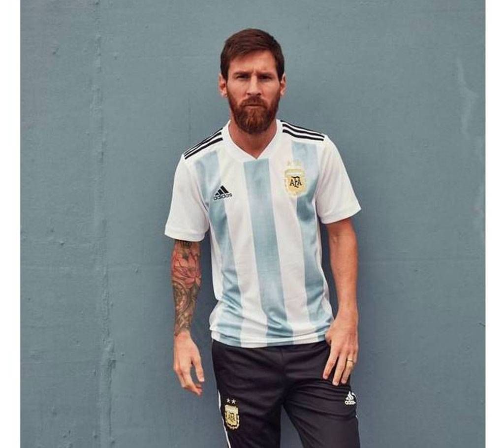 Half Sleeve World Cup Home Jersey 2018 (Argentina)