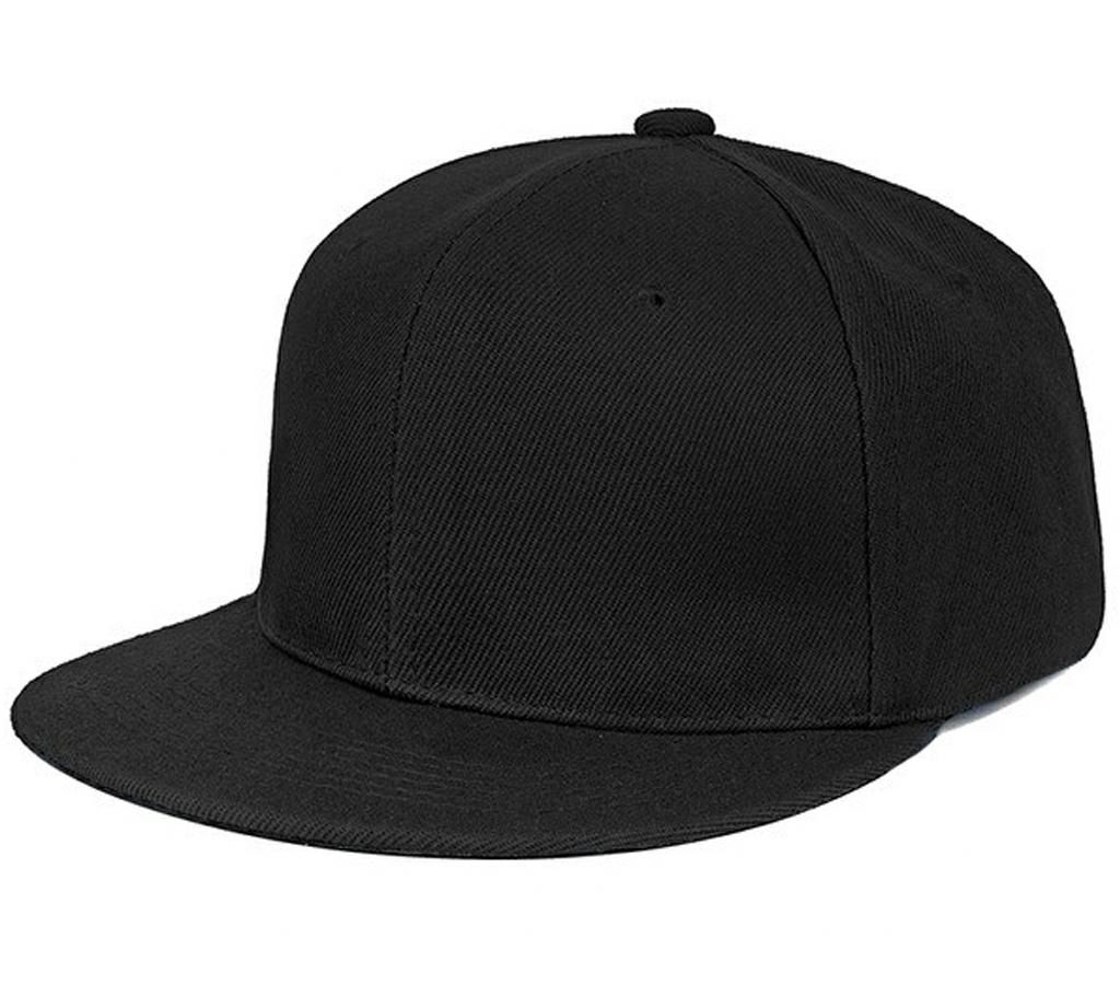 Black Cotton DJ Cap For Men
