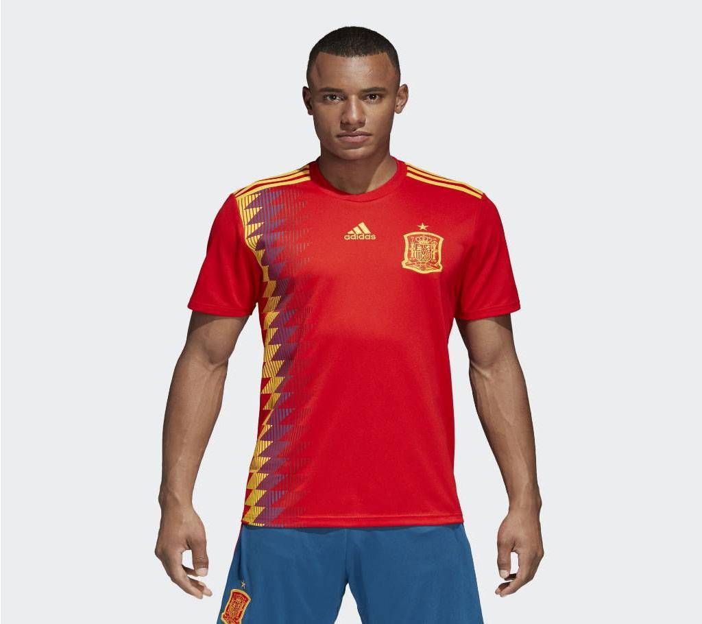 Half Sleeve World Cup Home Jersey 2018 (Spain)