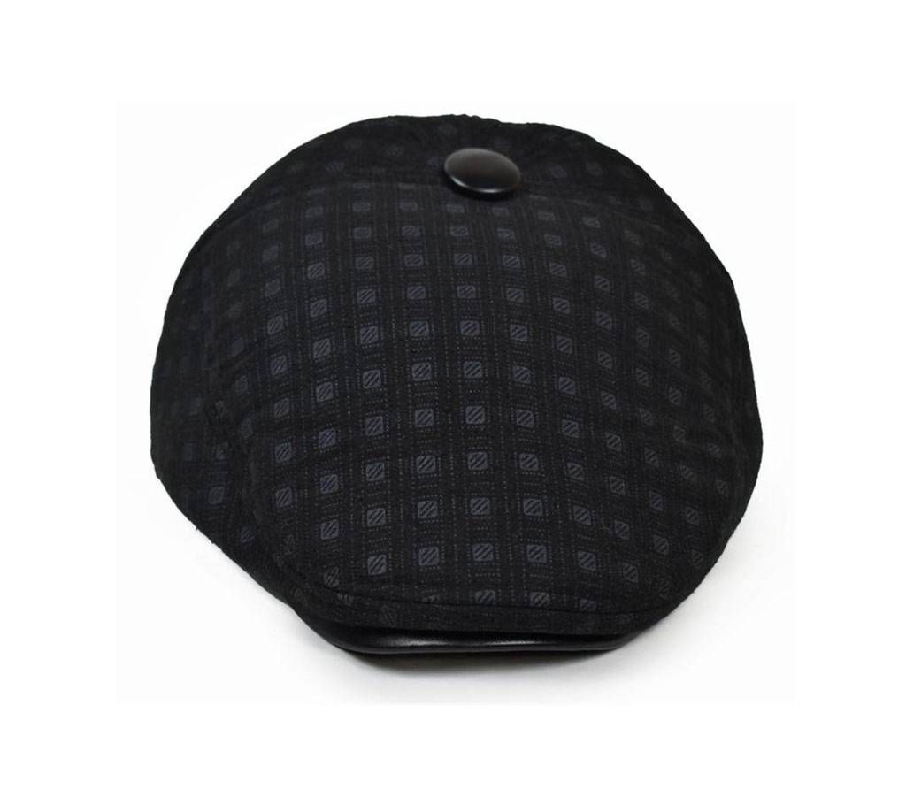 Black Cotton Flat for Men