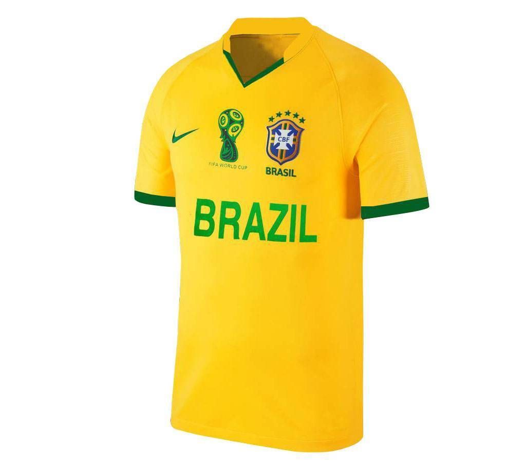 World Cup 2018 Brazil Half Sleeve Home Jersey (Copy)