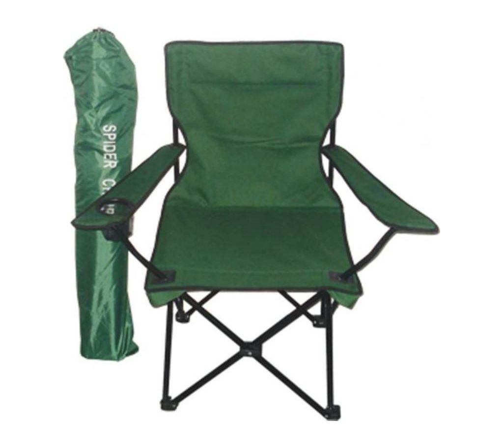 Foldable Camping Chair with packing Pouch , Green , Large size