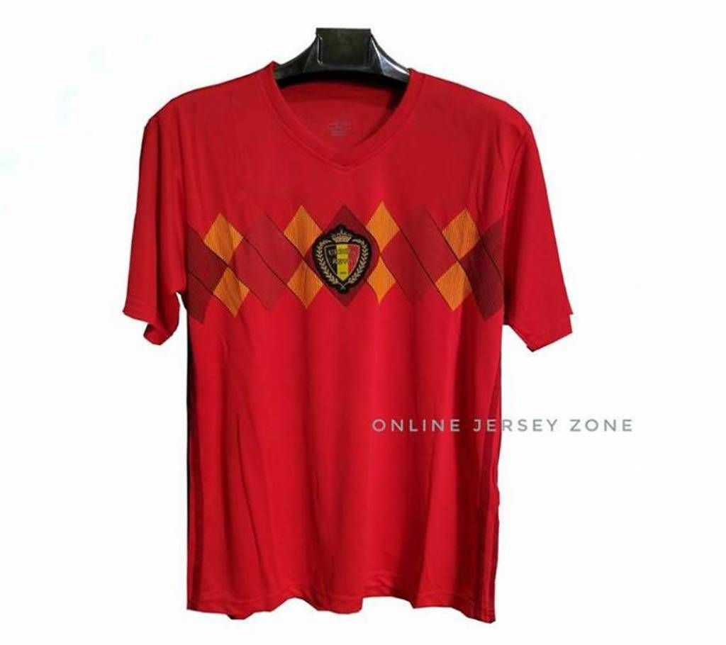 Belgium Half sleeve New Home Jerseys 2018 