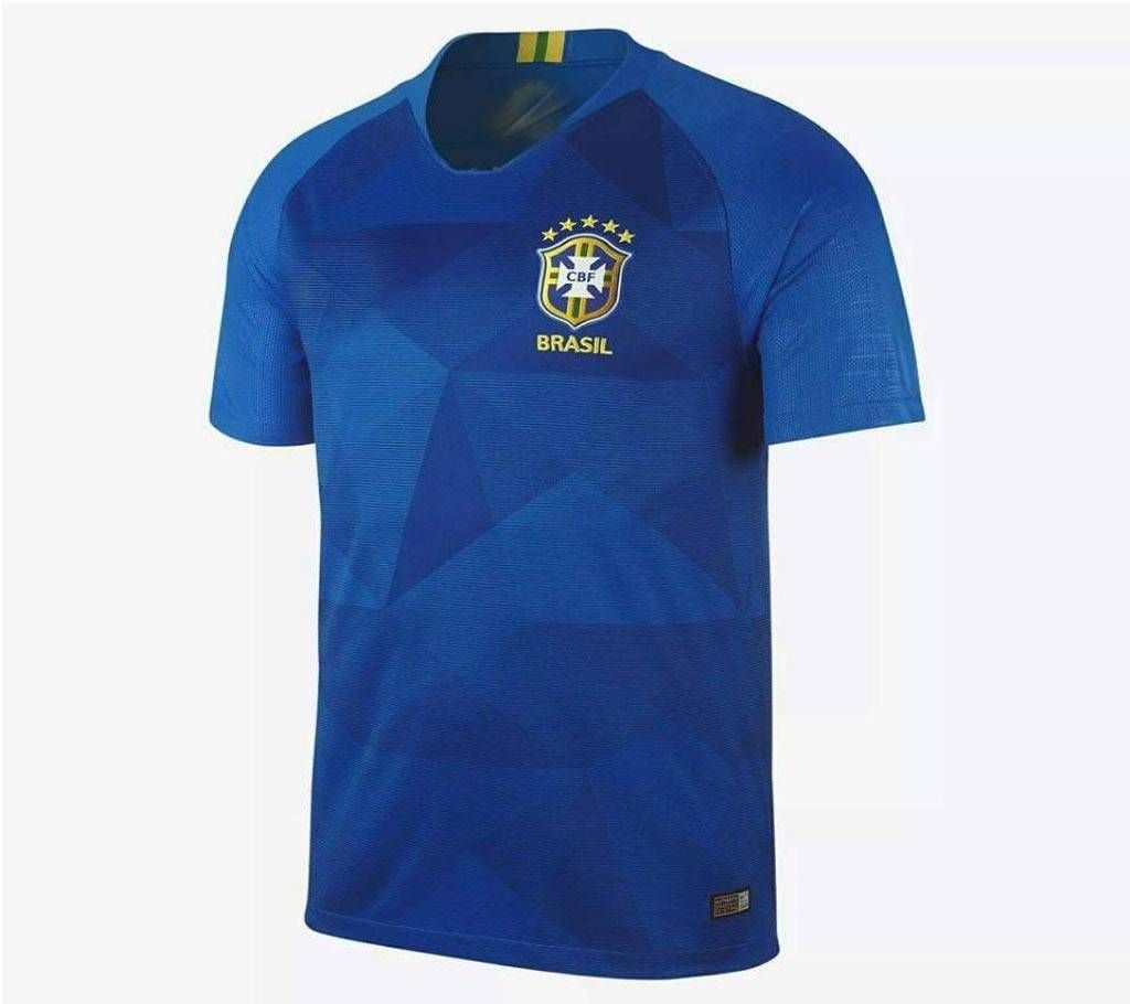 2018 Brazil Half Sleeve Away Jersey (Copy)