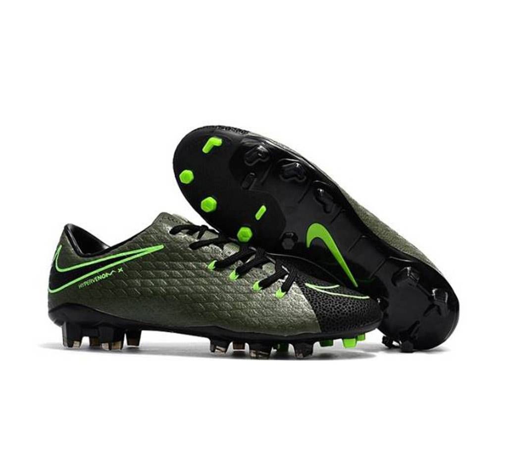 Dark Olive Green Rubber Football Boot for Men