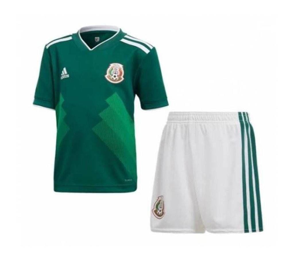 World Cup 2018 Mexico Half-sleeve Home jersey With Pant (130-140 GSM) - Replica