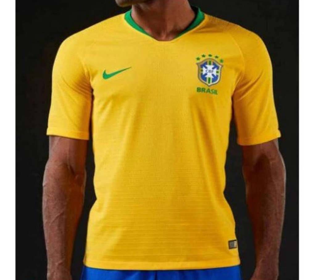 Brazil Mens Half Sleeve World Cup Jersey
