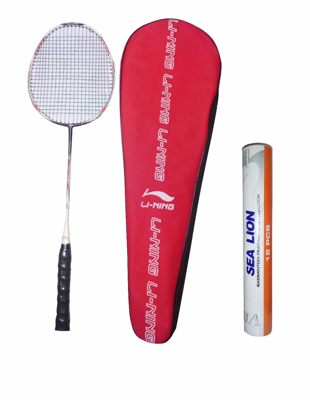 Li-ning N-90-3 Badminton Racket and Sea Lion Shuttlecocks Set (12 pcs) - copy