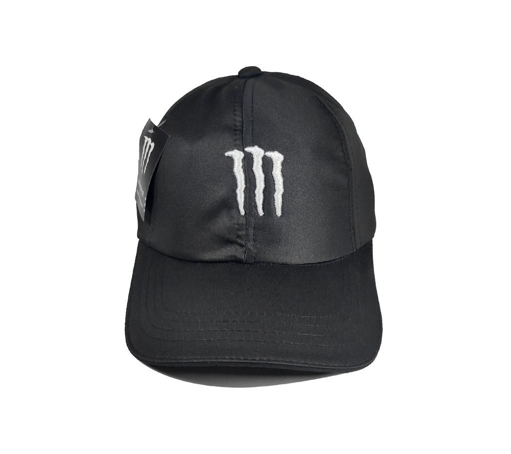 Black and White Monster Denim Cap For Men