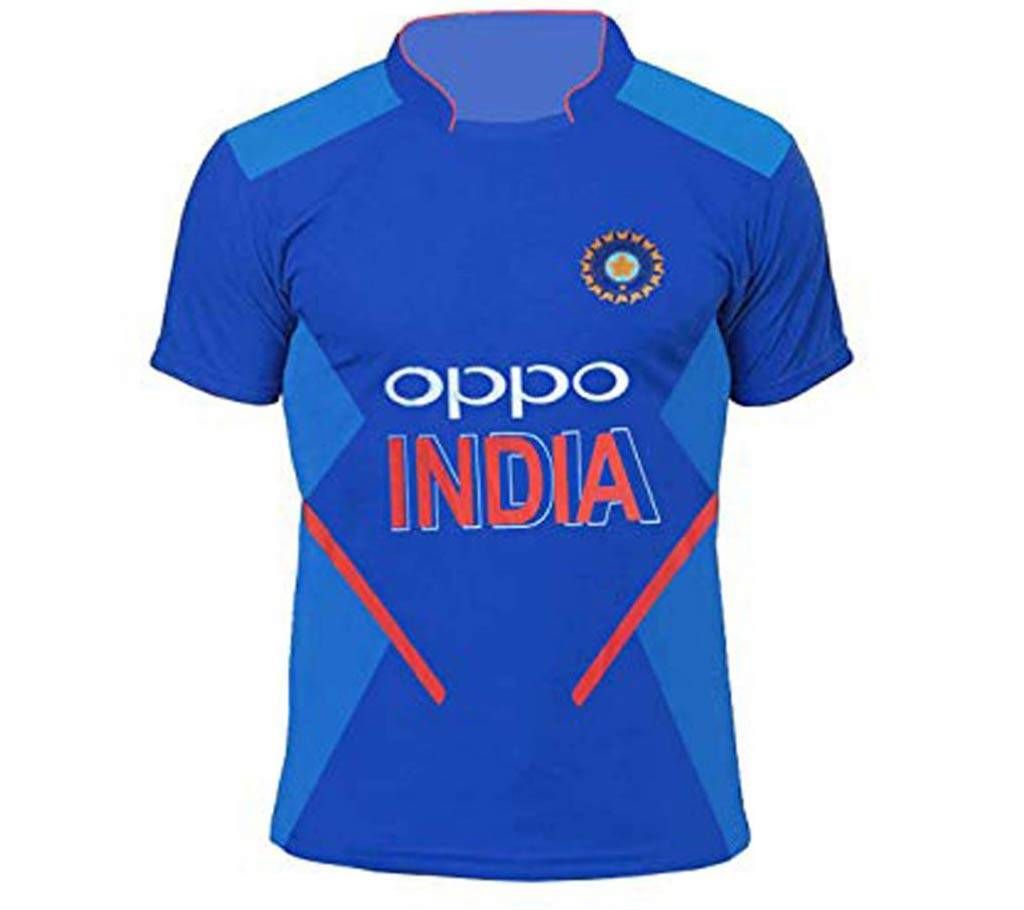India Half Sleeve Cricket Jersey World Cup 2019 for Unisex-Copy