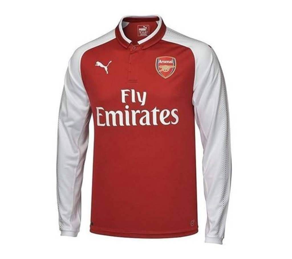 2017-18 Arsenal Home Full Sleeve copy Jersey