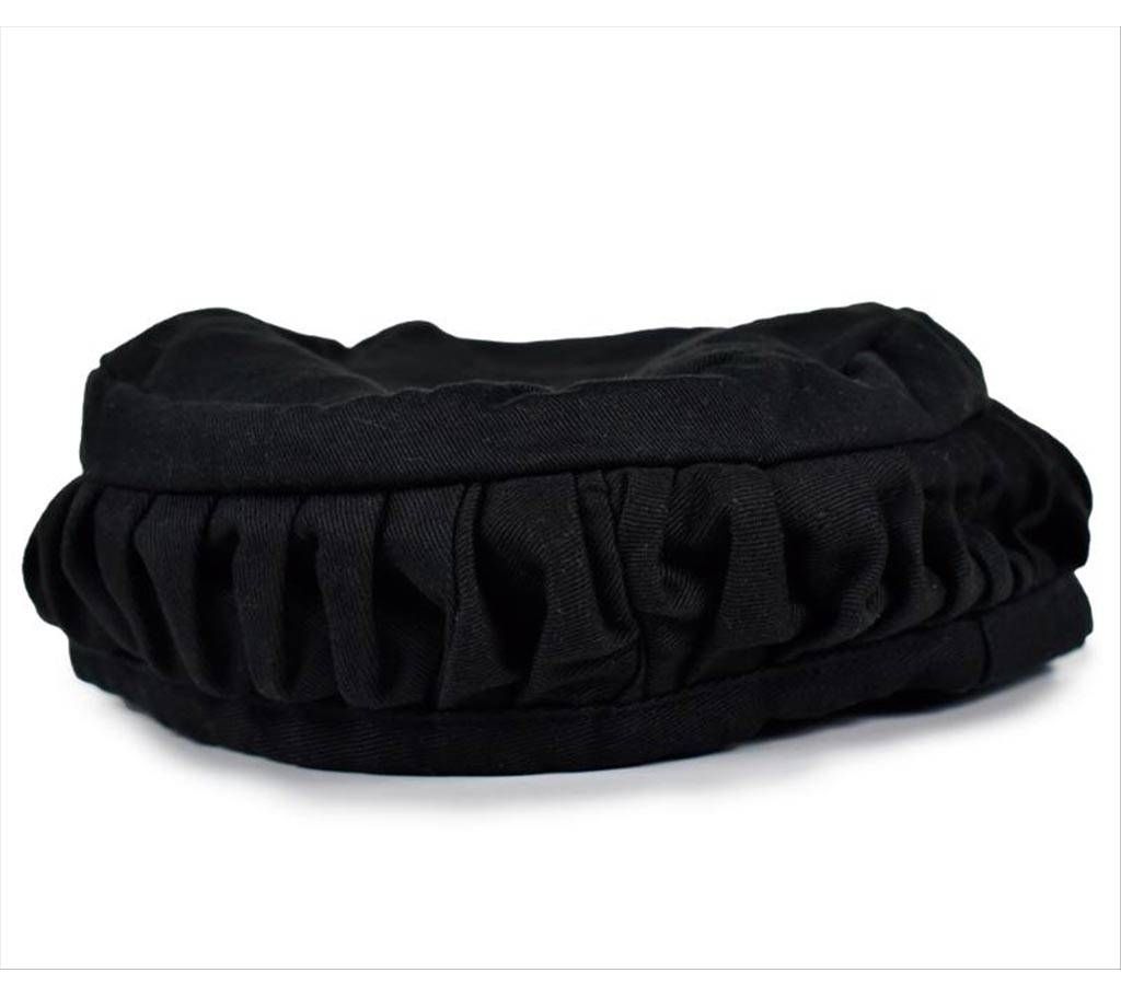 Kashmiri Cotton Cap For Men - Black 