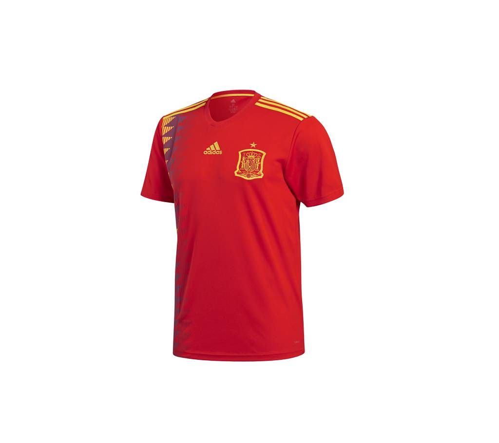 Spain Half Sleeve Home Jersey