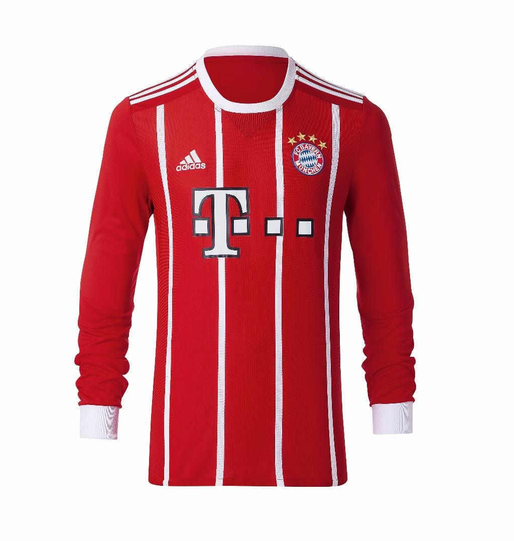 BAYERN MUNICH FULL SLEEVE HOME KIT 2017-2018-red (copy)