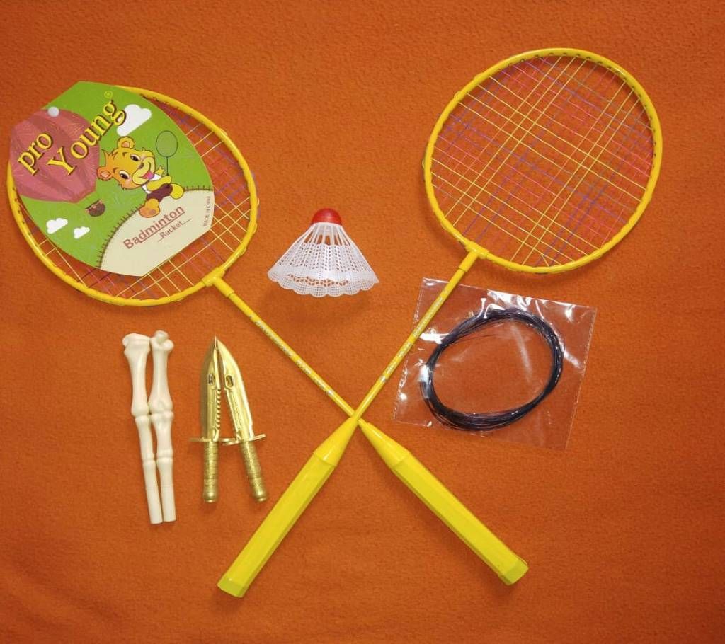 Baby badminton racket pen combo offer