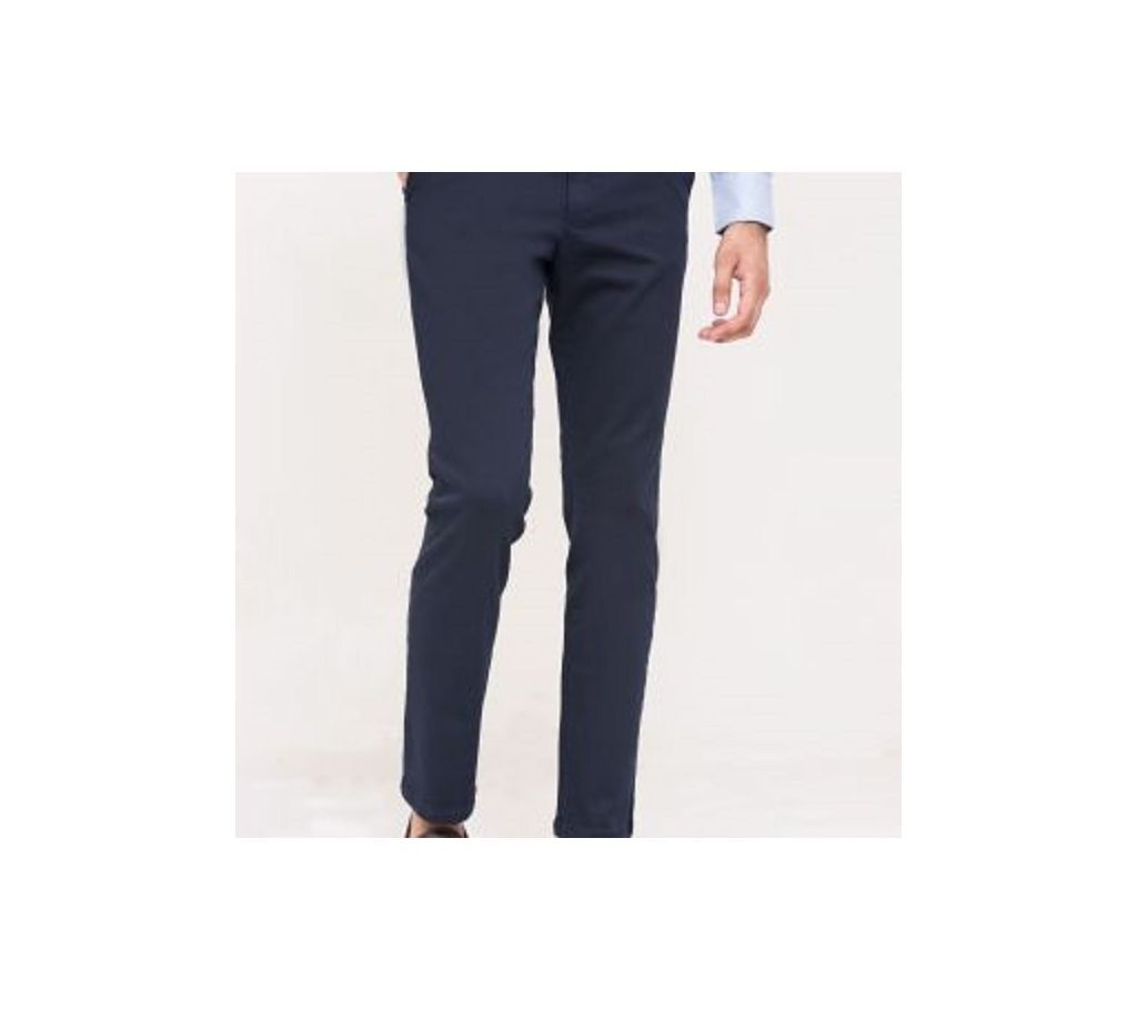 American Eagle Gaberdine Stretch Semi Narrow Pant - Dark Navy Blue